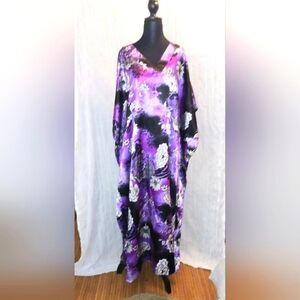 Kimono Elegant Purple Floral By Gold Coast